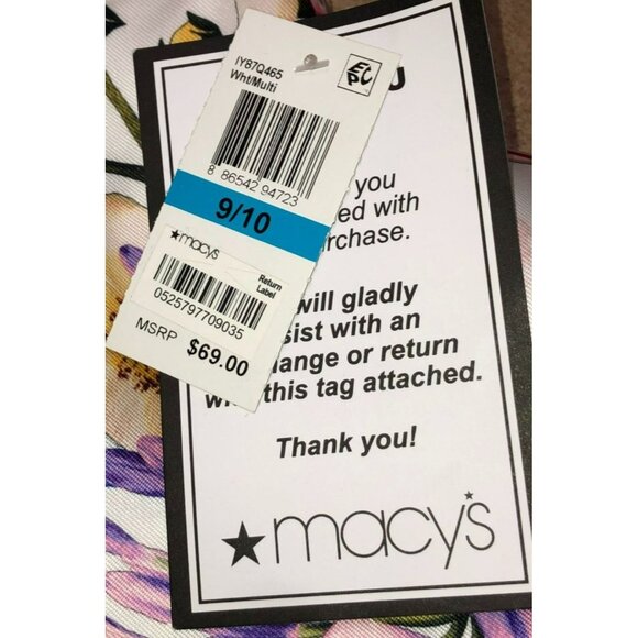 NWT WHITE FLORAL SLEEVELESS SKATER DRESS SZ 9/10 B DARLIN SHORT PARTY WOMENS - Picture 2 of 5